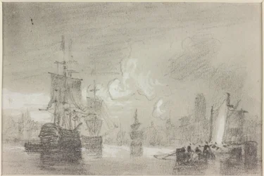 Étude de composition pour un paysage marin